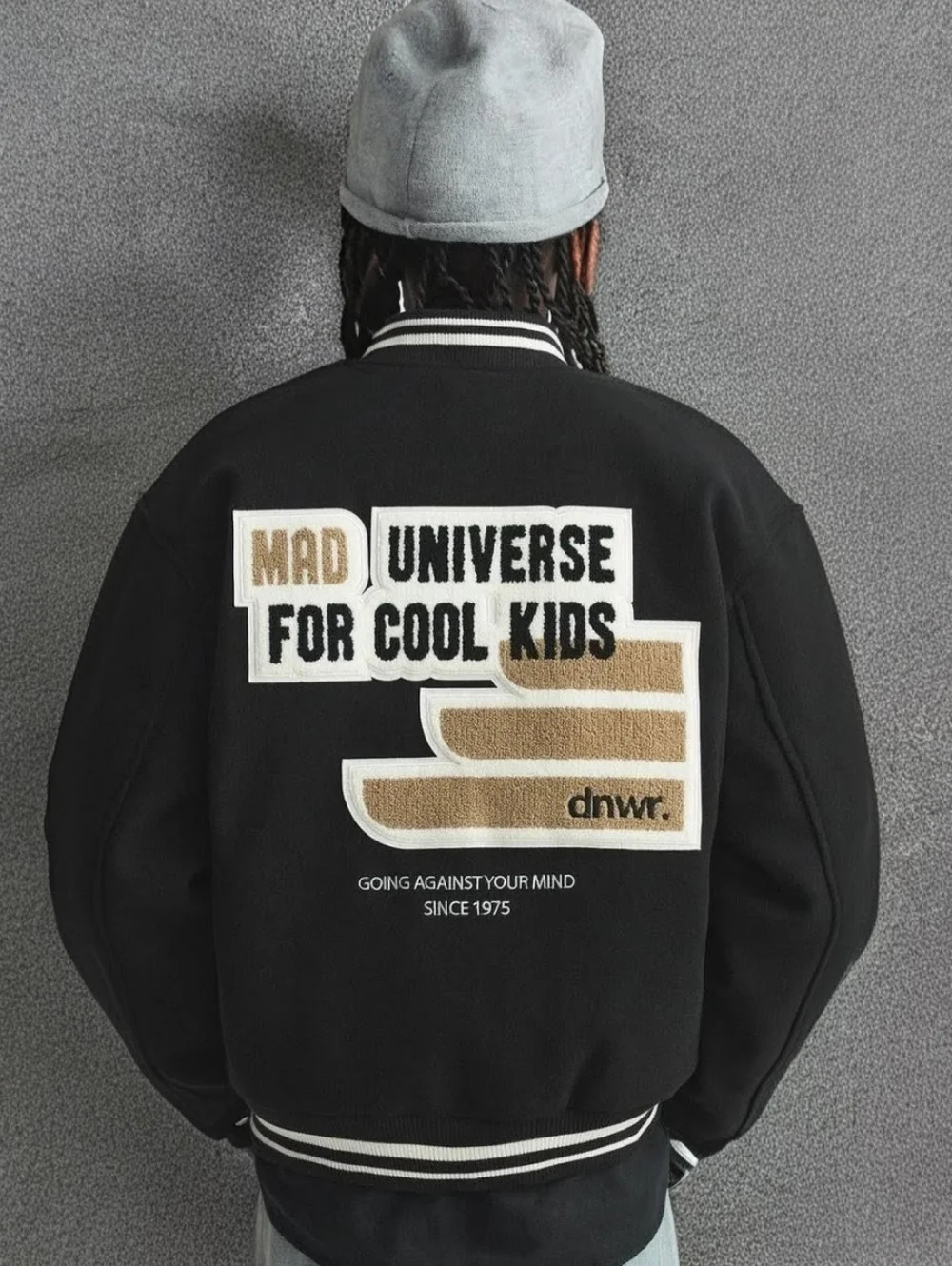 ZARA Milán, Stockholm, Jiaxing varsity jacket Color Black gold Men's Size Medium - Picture 7 of 7